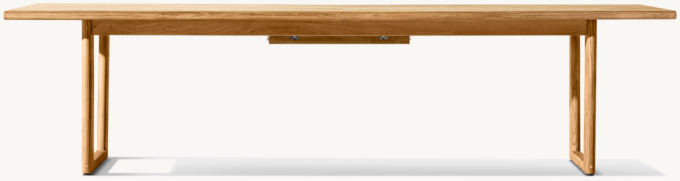 Mesa Teak Rectangular Extension Dining Table 