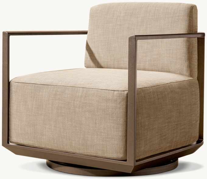 Málaga Aluminum Swivel Lounge Chair 
