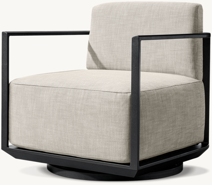 Málaga Aluminum Swivel Lounge Chair 