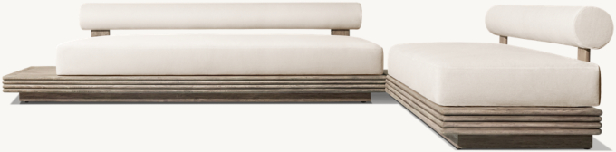 Bondi Teak Modular Right L-Sectional