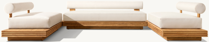 Bondi Teak Customizable Modular Sectional