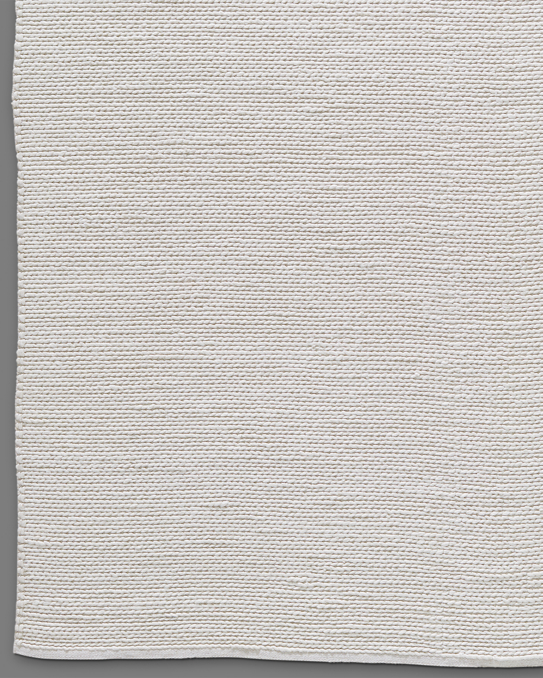 Braided Wool Rug White