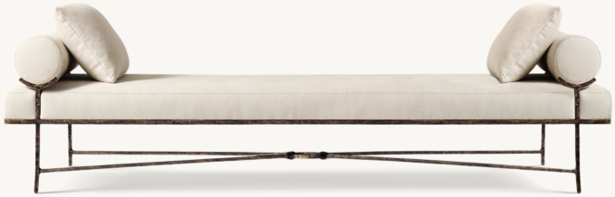 Josephine Fabric Double-Bolster Daybed