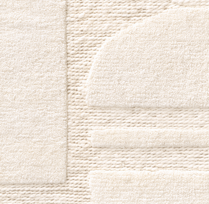 Overhead view of Aarav Wool Rug Swatch 
