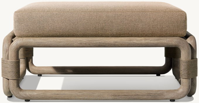 Maro Teak Ottoman 