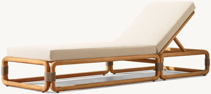 Maro Teak Chaise 