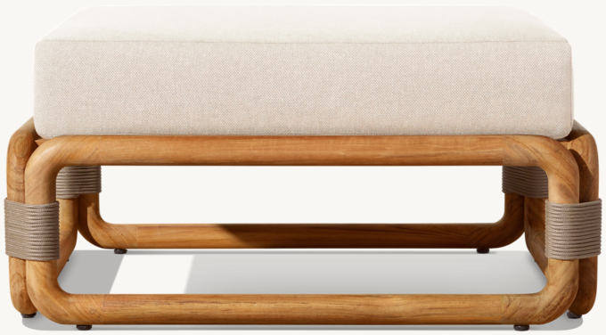 Maro Teak Ottoman 