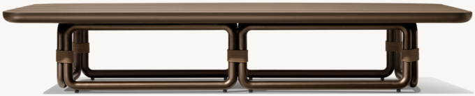 Maro Aluminum Rectangular Coffee Table 
