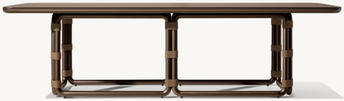 Maro Aluminum Rectangular Dining Table 