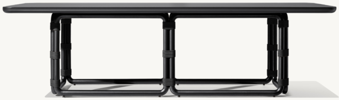 Maro Aluminum Rectangular Dining Table 