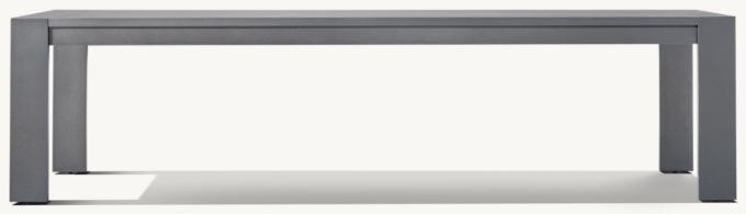 Marbella Aluminum Rectangular Extension Dining Table  