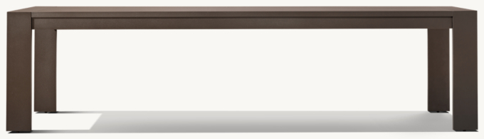 Marbella Aluminum Rectangular Extension Dining Table  