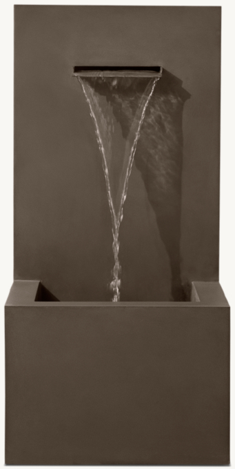 Modernist Wall Fountain 1-Spout 