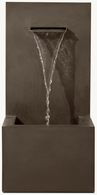 Modernist Wall Fountain 1-Spout 