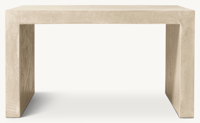 Shown in Ivory Waxed Concrete.