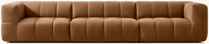 Dario Modular Leather 3-Piece Sofa