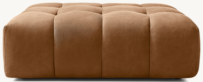 Dario Modular Leather End-of-Sectional Ottoman