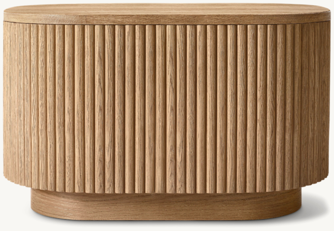 Front view of Mulholland Rectangular Side Table
