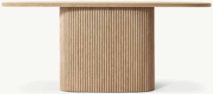 Mulholland Plinth Round Coffee Table | RH Mulholland Plinth Round Coffee Table | RH