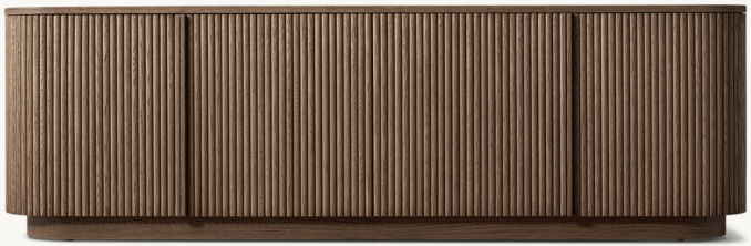 Front view of Mulholland 4-Door Media Console 