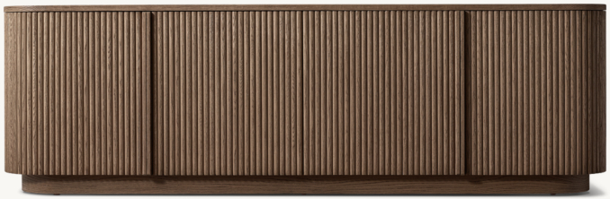 Front view of Mulholland 4-Door Media Console 