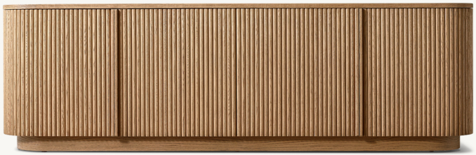Front view of Mulholland 4-Door Media Console 