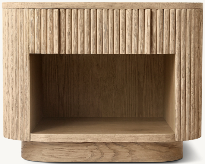 66cm nightstand shown in Greige Oak.