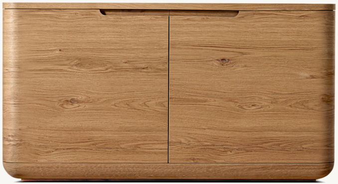 Front view of Bora Double-Door Media Console 
