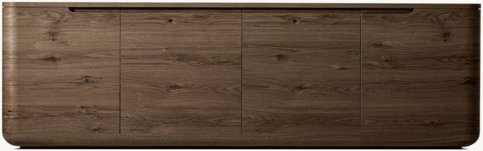 Front view of Bora 4-Door Media Console 