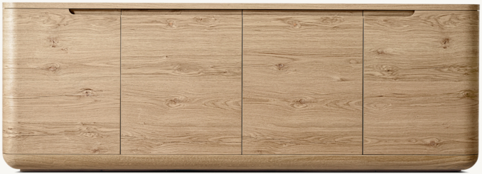 Front view of Bora 4-Door Sideboard 