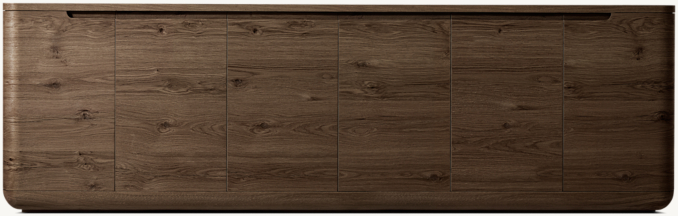 Front view of Bora 6-Door Sideboard 