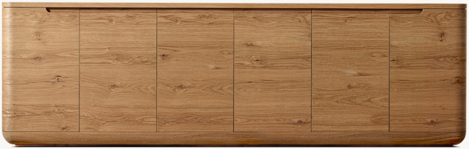 Front view of Bora 6-Door Sideboard 