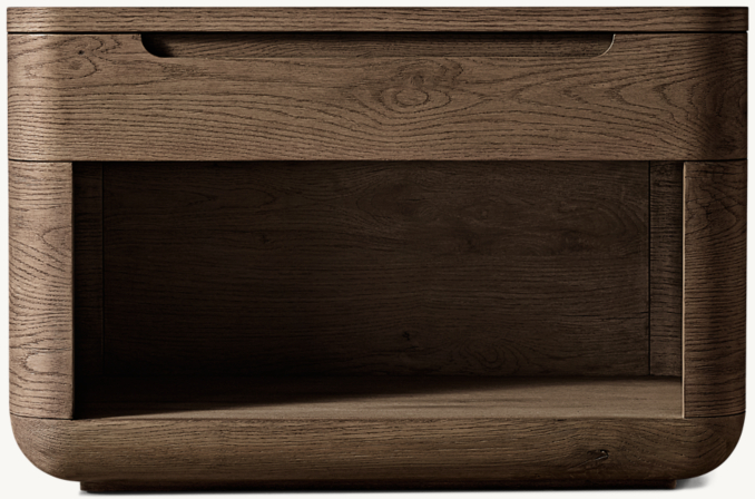 32" nightstand shown in Brown Oak.