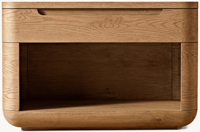 32" nightstand shown in Natural Oak.