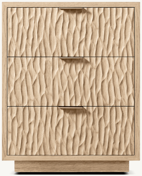20" nightstand shown in Greige Oak.