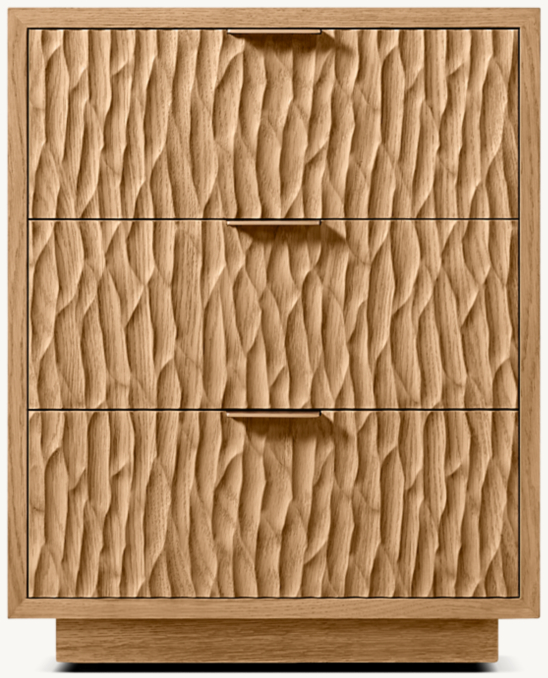 20" nightstand shown in Natural Oak.