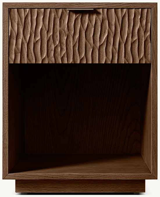 20&#34; nightstand shown in Brown Oak.