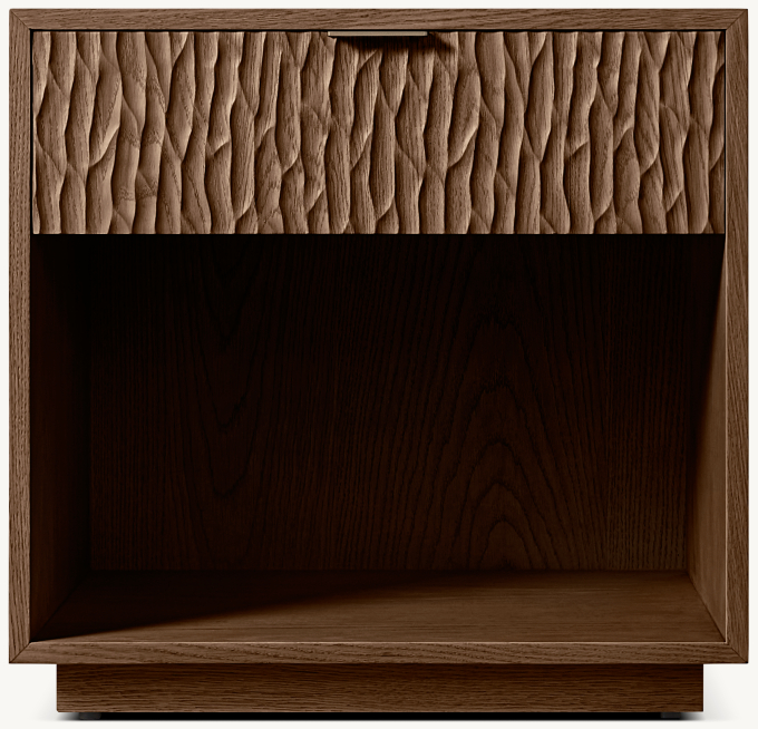 26&#34; nightstand shown in Brown Oak.