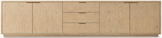 Montecito 4-door Low Media Console With Drawers