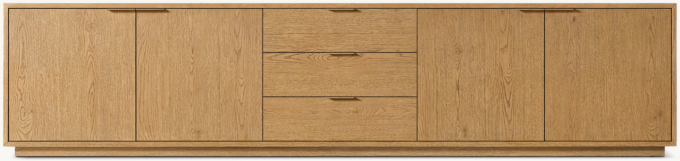 Montecito 4-door Low Media Console With Drawers