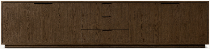 Montecito 4-door Low Media Console With Drawers