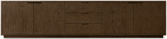 Montecito 4-door Low Media Console With Drawers