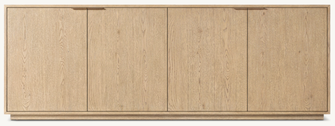Front view of Montecito 4-Door Sideboard 