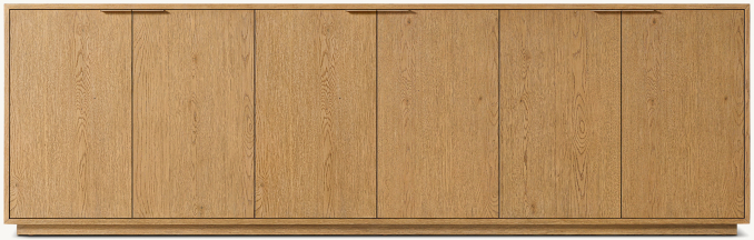 Front view of Montecito 6-Door Sideboard 