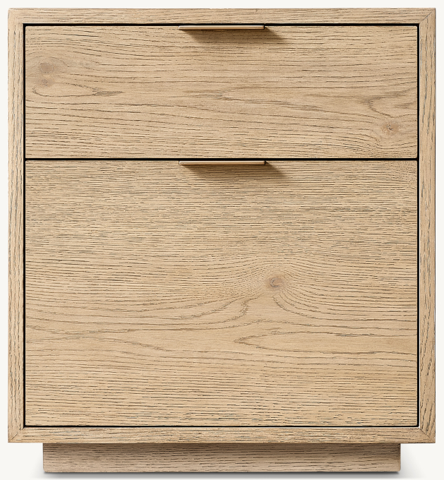 51cm nightstand shown in Greige Oak.