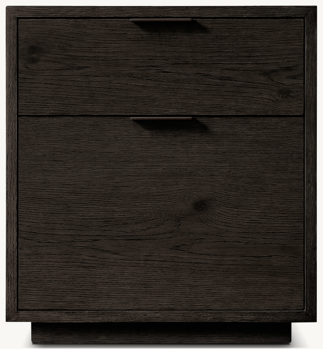 51cm nightstand shown in Black Oak.