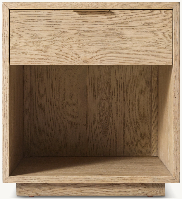 51cm nightstand shown in Greige Oak.