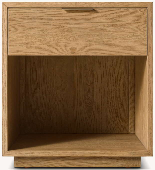 Front view of Montecito Open Nightstand  