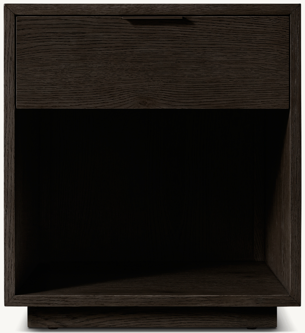 51cm nightstand shown in Black Oak.