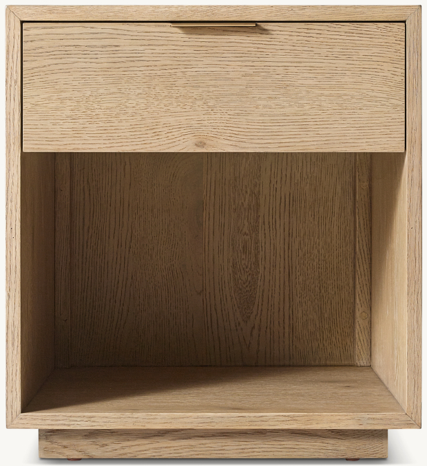 20" nightstand shown in Greige Oak.